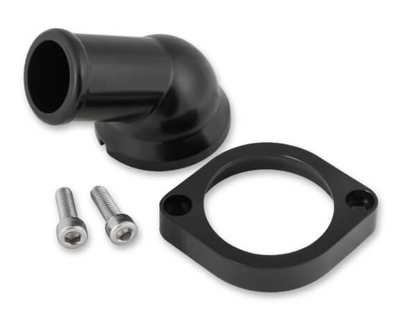 GM LS SWIVEL 30 DEGREE ANGLE BLACK WATER NECK, MR. GASKET CO.