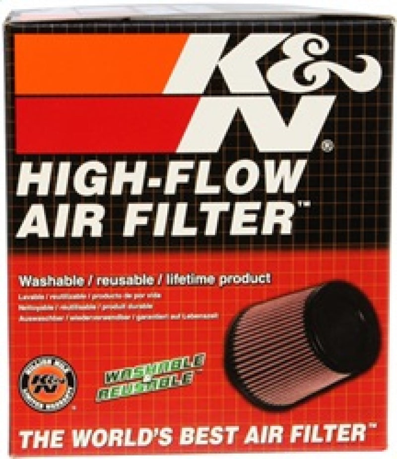 K&N Rubber Round Tapered Angled Air Filter 2.5in Flng ID 5.25in Bs OD 2.5in Tp OD 5.75in H