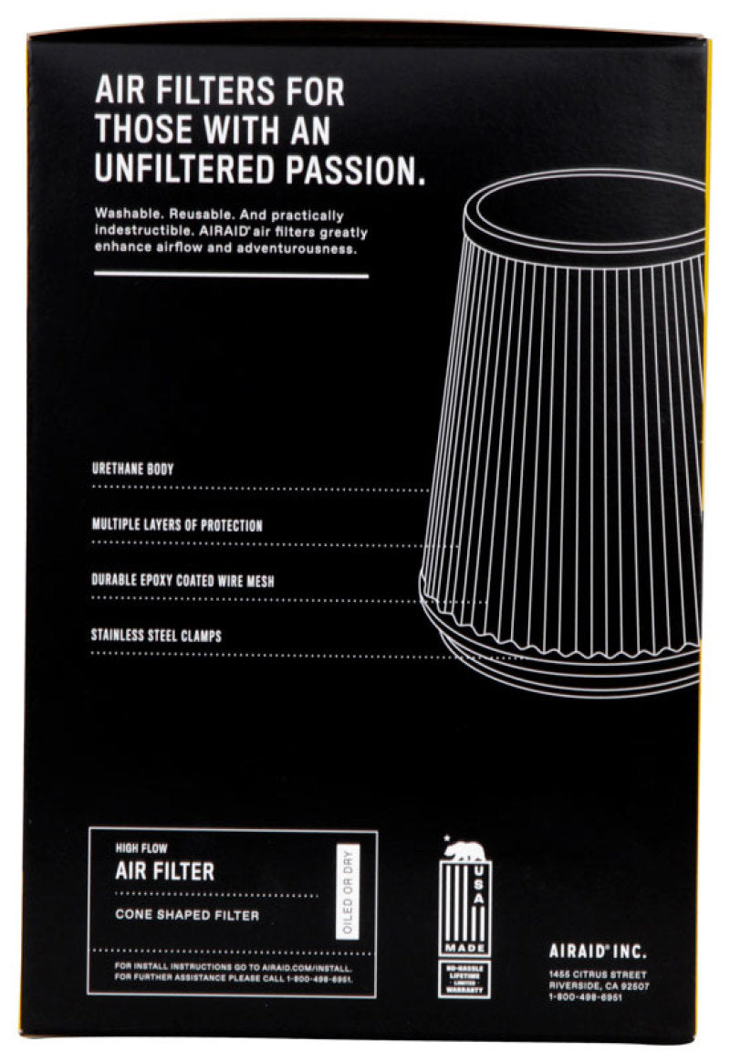 Airaid Universal Air Filter - Cone 3.5 x 8.5/5.25 x 6/3.75 x 5.25