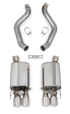 HOOKER BLACKHEART 2005-2008 C6/Z06 CORVETTE AXLE-BACK 3" EXHAUST W/DUAL MODE (NPP) MUFFLER