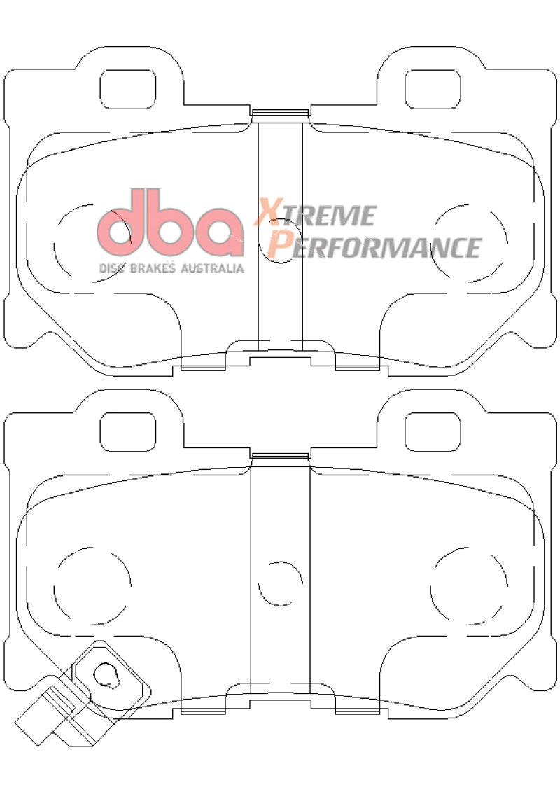 DBA 2009+ Nissan 370Z XP Extreme Performance Rear Brake Pads