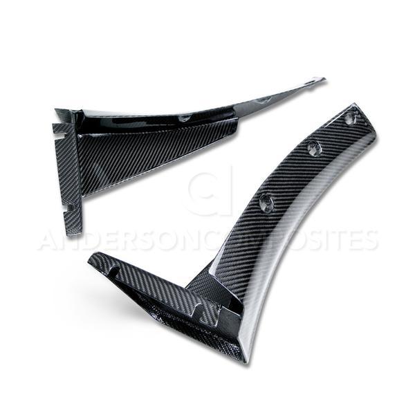 2014-2018 CORVETTE C7 CARBON FIBER FRONT BUMPER CANARDS (Z06)