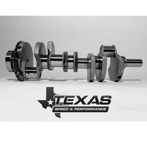 4.10" STROKE FORGED CRANKSHAFT, 4340 STEEL, 6-BOLT REAR FLANGE, WET SUMP, TSP