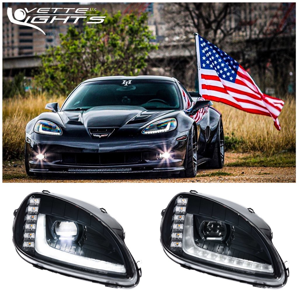 2005-2013 C6 CORVETTE MORIMOTO C7 STYLE XB-2 LED HEADLIGHTS