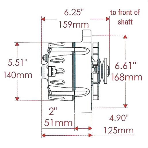 Corvette Powermaster Smooth Look Alternators