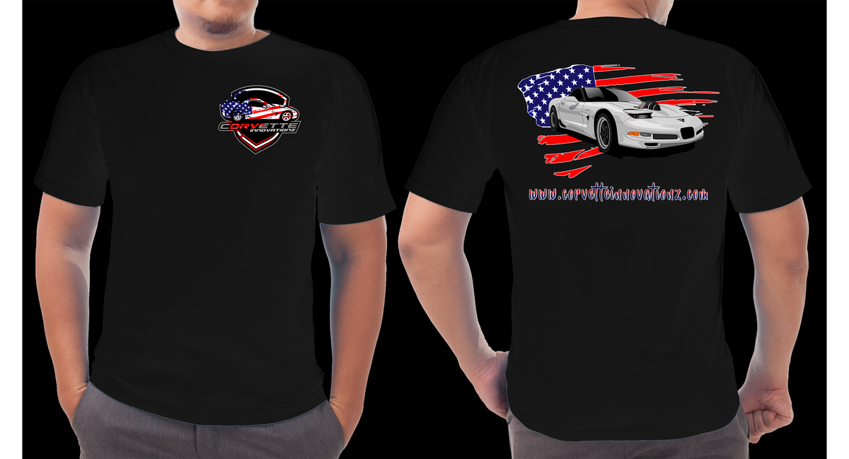 Corvette innovationz American flag t-shirt